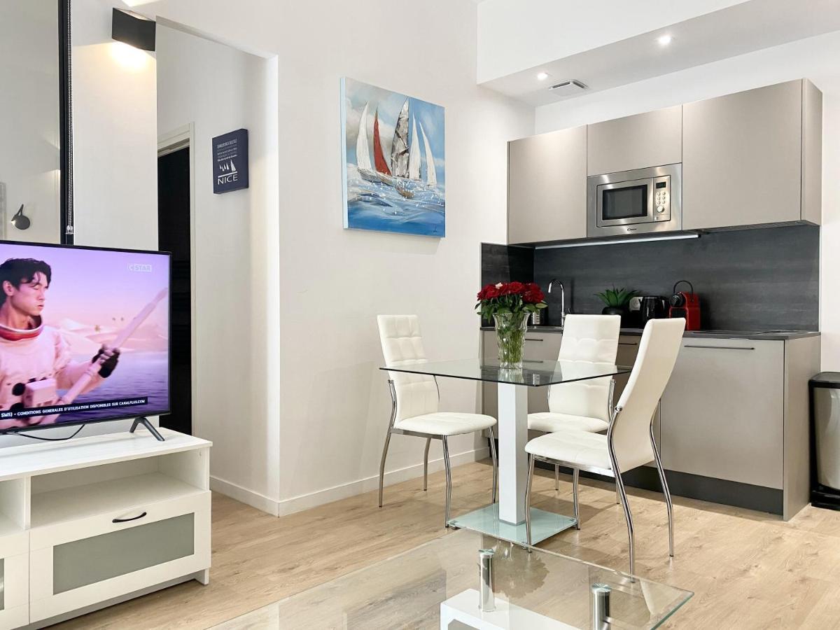 Central Modern Flat Lamartine Nice Bagian luar foto
